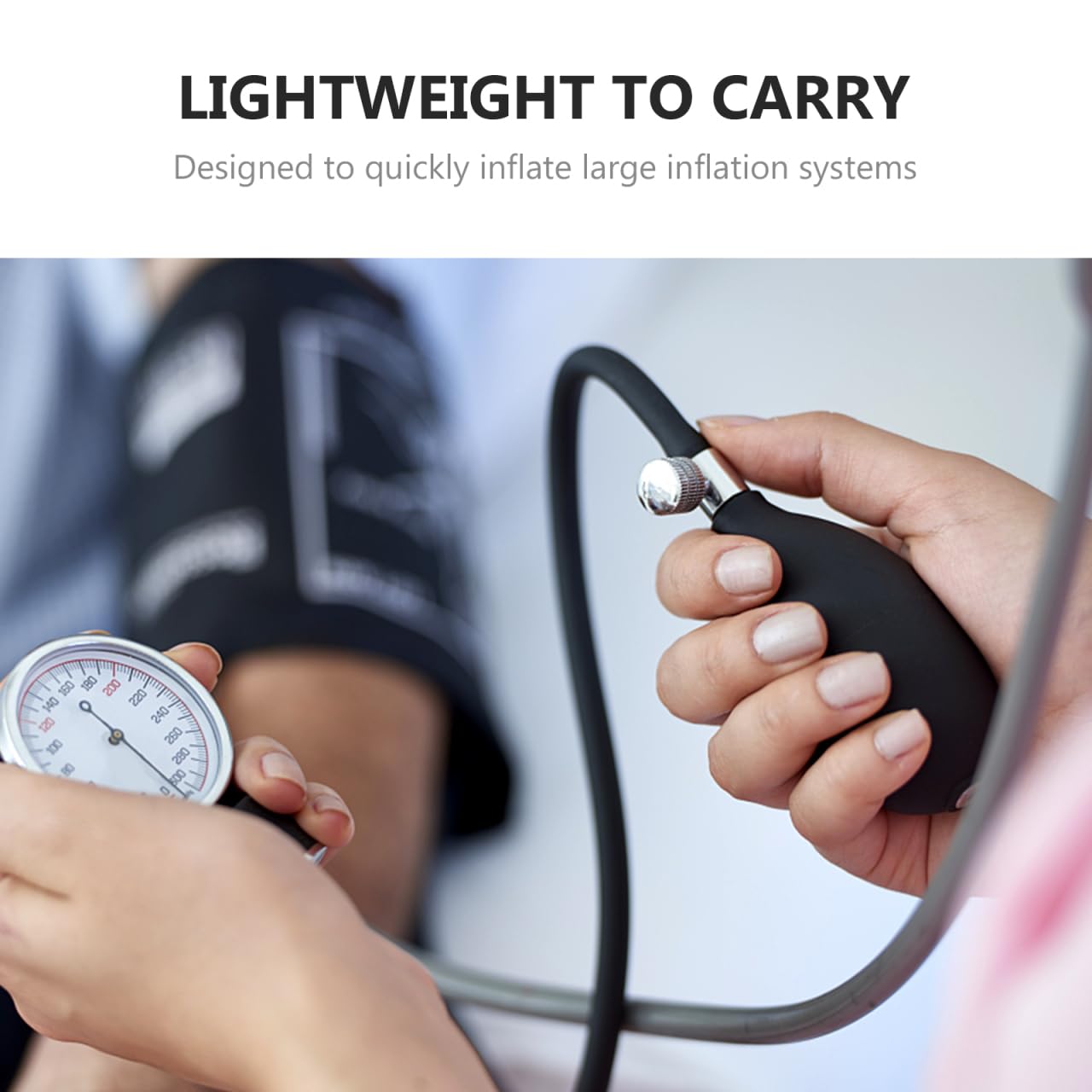 Healeved Kit Gonflage 2 Pièces Poignée De Gonflage Avec Valve De Contrôle D'Air Pour Tensiomètre Sphygmomanomètre Ampoules De Manuelles Latex