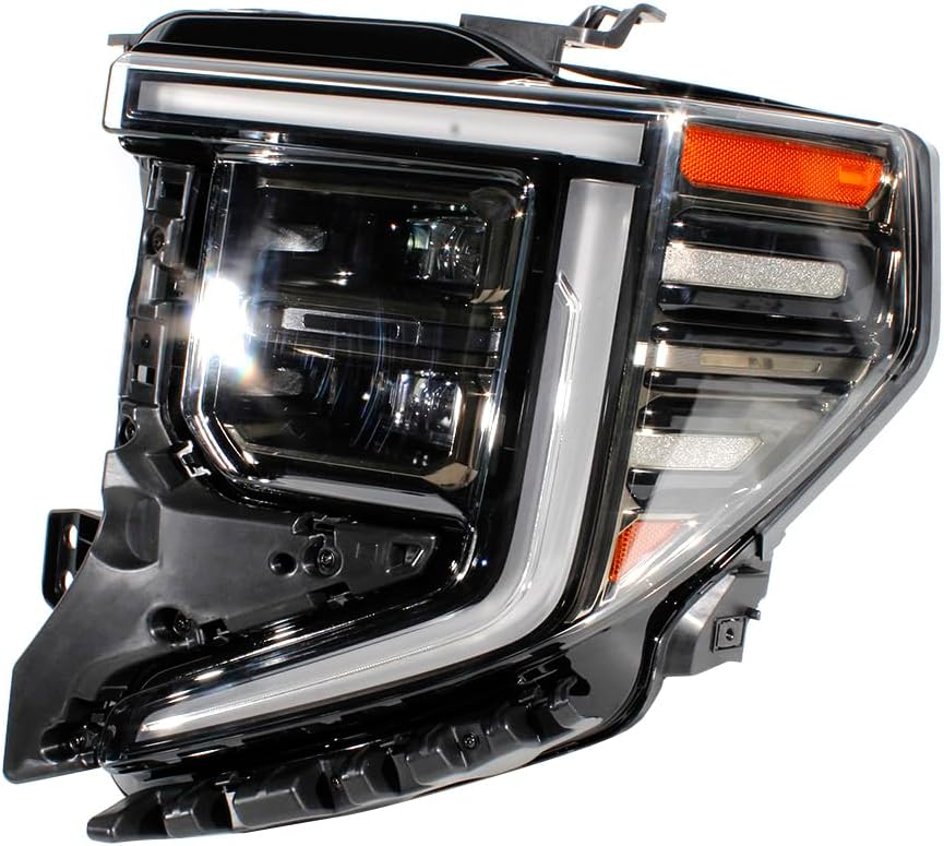 Headlight Headlamp Assembly Fit for GMC Sierra 1500 AT4 2022 2023 (Left Side)