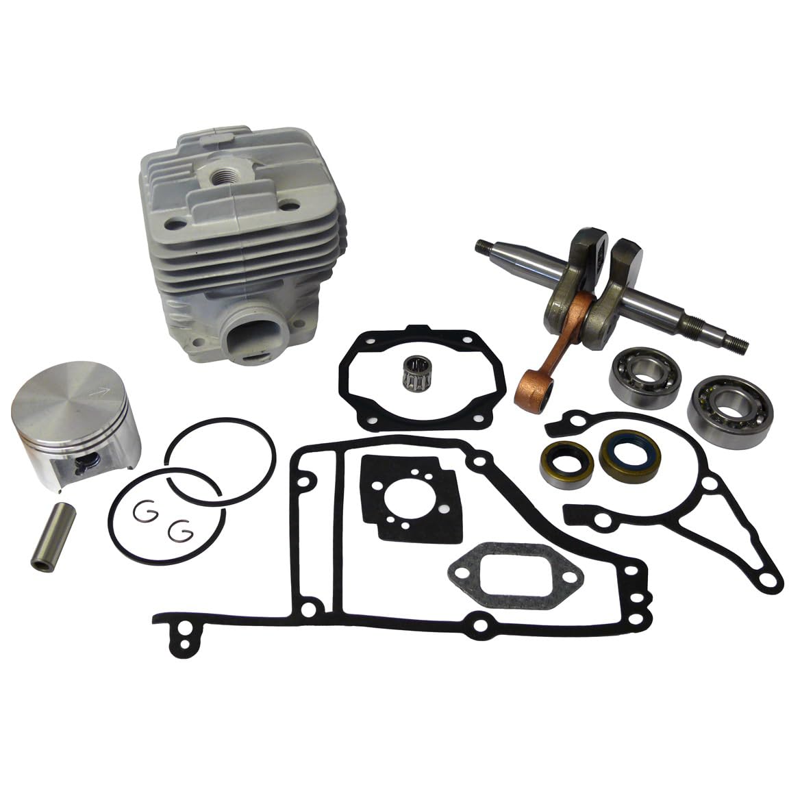 Redpart Engine Rebuild Kit Compatible With Stihl Ts400 - Cylinder Piston Crankshaft Bearings Gasket