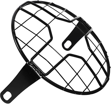 Motorcycle Headlight Cover Replacement Metal Mesh Guard Black