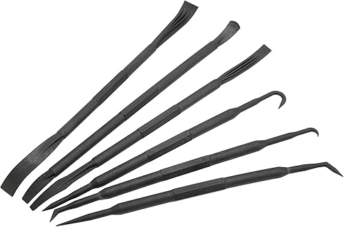 Miniatura 5 de Juego de ganchos y ganchos, 6 unidsset juego de ganchos de palanca de doble extremo ABS plástico negro para quitar anillo o accesorios de sellado