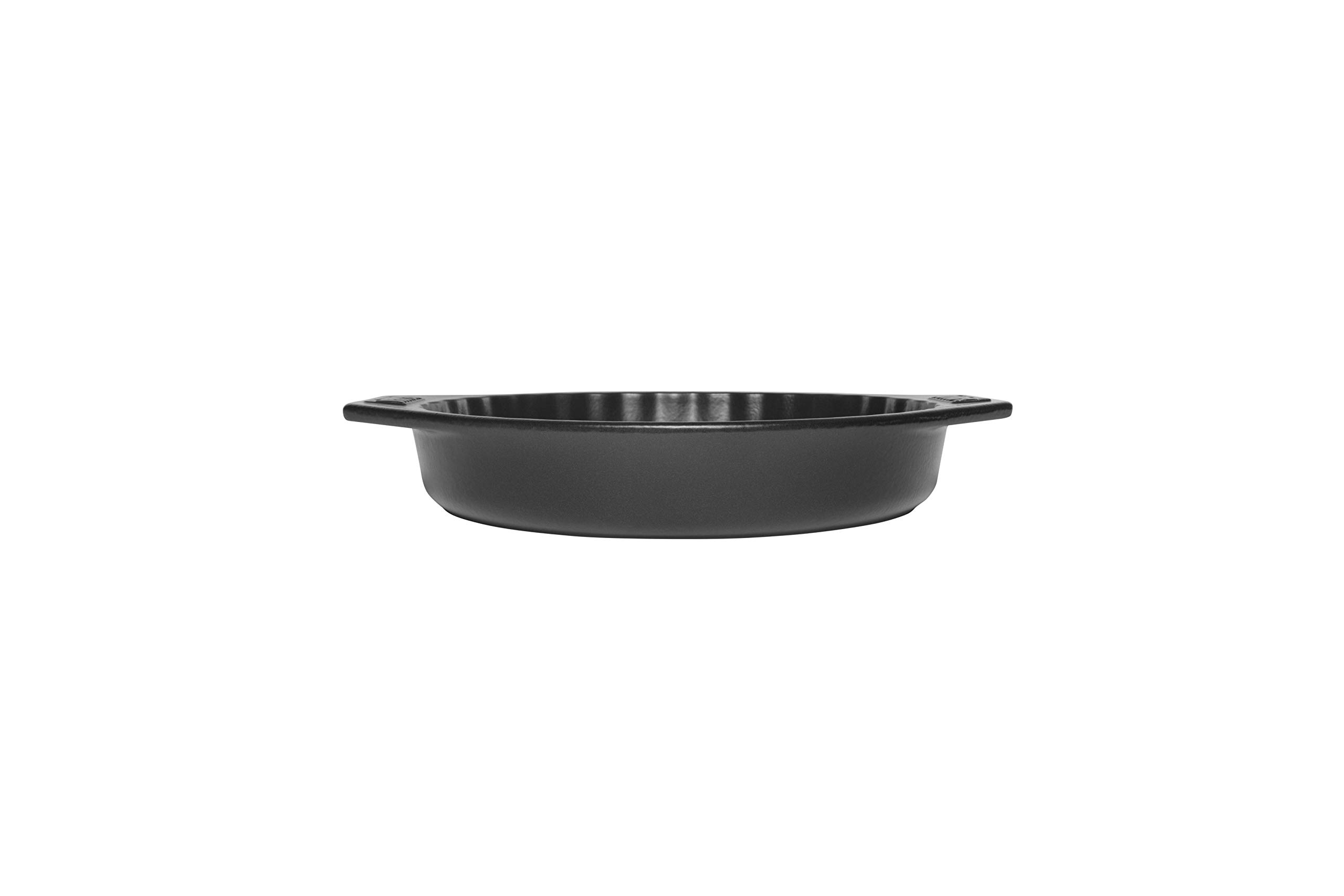 Weber Moule à Tarte en céramique (Ø 30cm), Parfait pour Les gâteaux, gratins et Desserts, Compatible Lave-Vaisselle, résistant à la Chaleur, Facile à Nettoyer, Tous Les barbecues - Noir (17887)