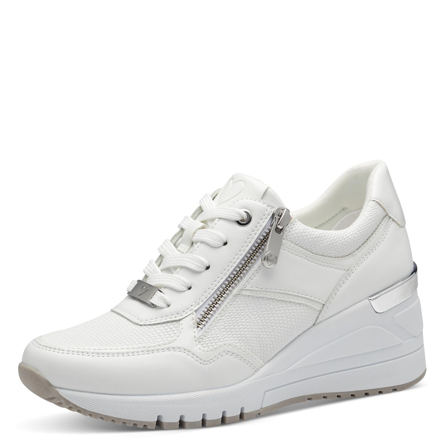 MARCO TOZZI Women's 2-23743-42 Sneaker, White, 5.5