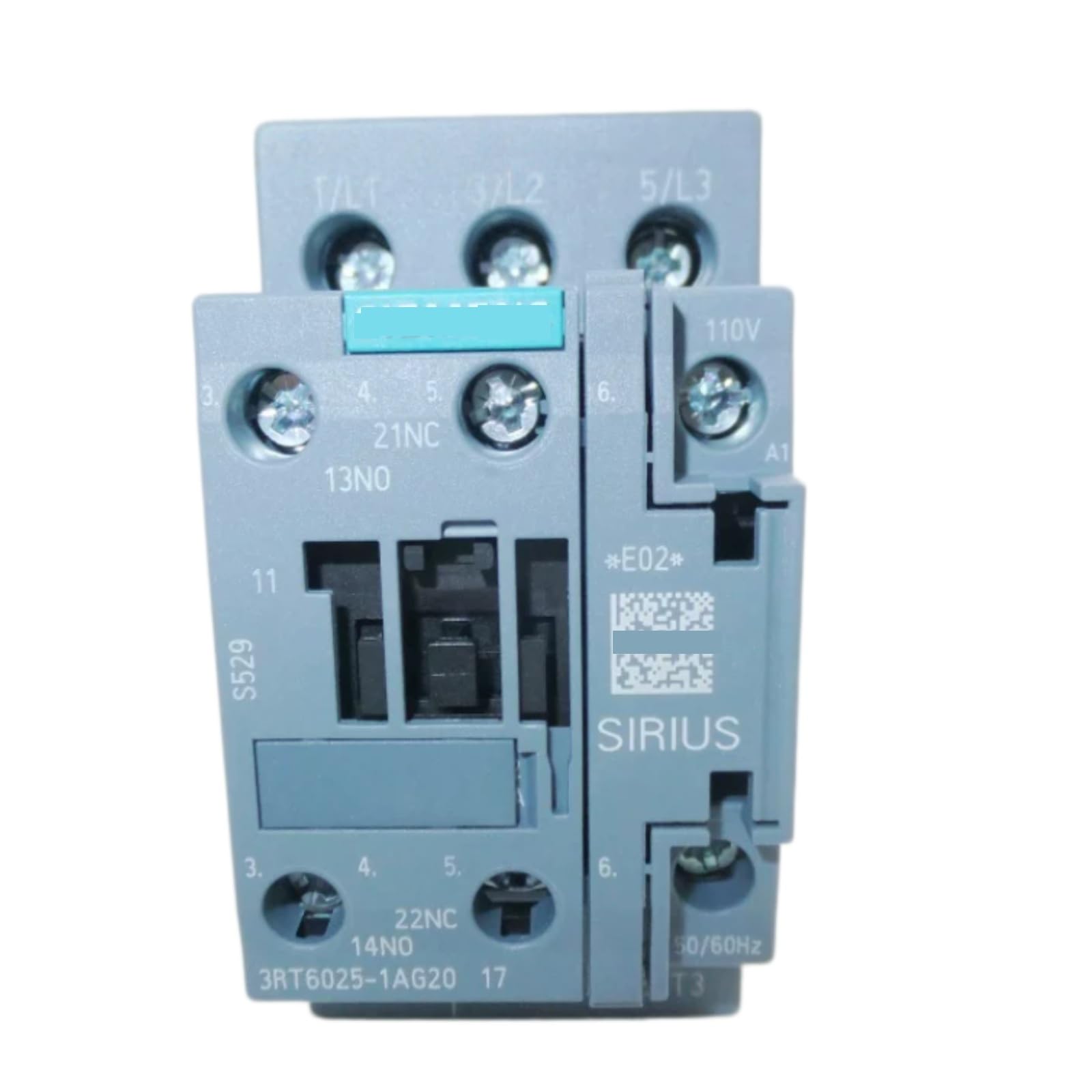 JHSLJCQS Contactors 3RT6025-1AG20 3RT60251AG20, 17A 110V DIN Rail Mount Contactor