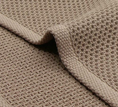 Verasong Cotton Dish Cloths Kitchen Towels, Quick Drying Dish Towels, Soft Comfort Cleaning Cloth Washcloths, Set Of 6 (12Inch X 12Inch, Brown) #TOP3