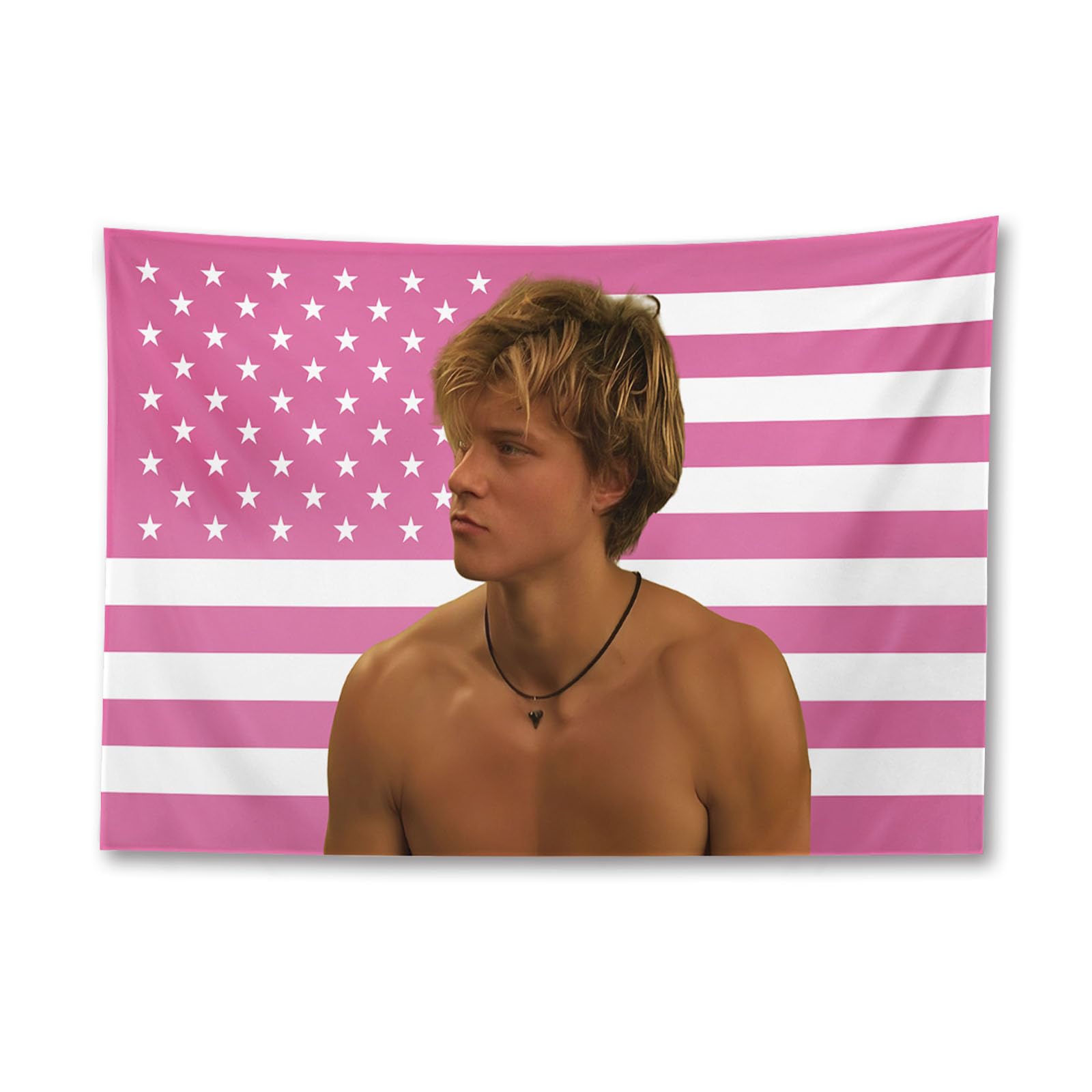 JUXIVIUMJJ Flag Wall Tapestry Pink American Flag 2X3FT Bedroom Decor