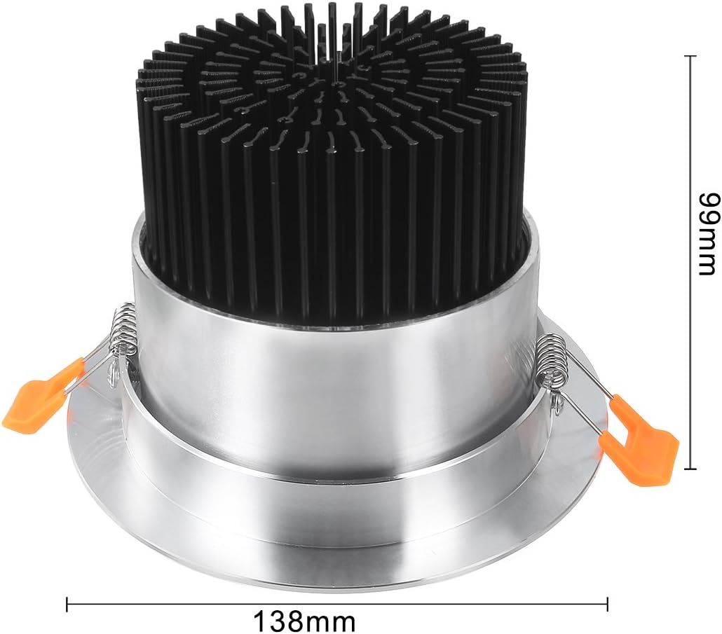 2pcs 138mm Dia 20W COB Downlight Recessed Ceiling Light Lamp DIY Accessory (4d438f153c0296d0485d30817faa9c74)