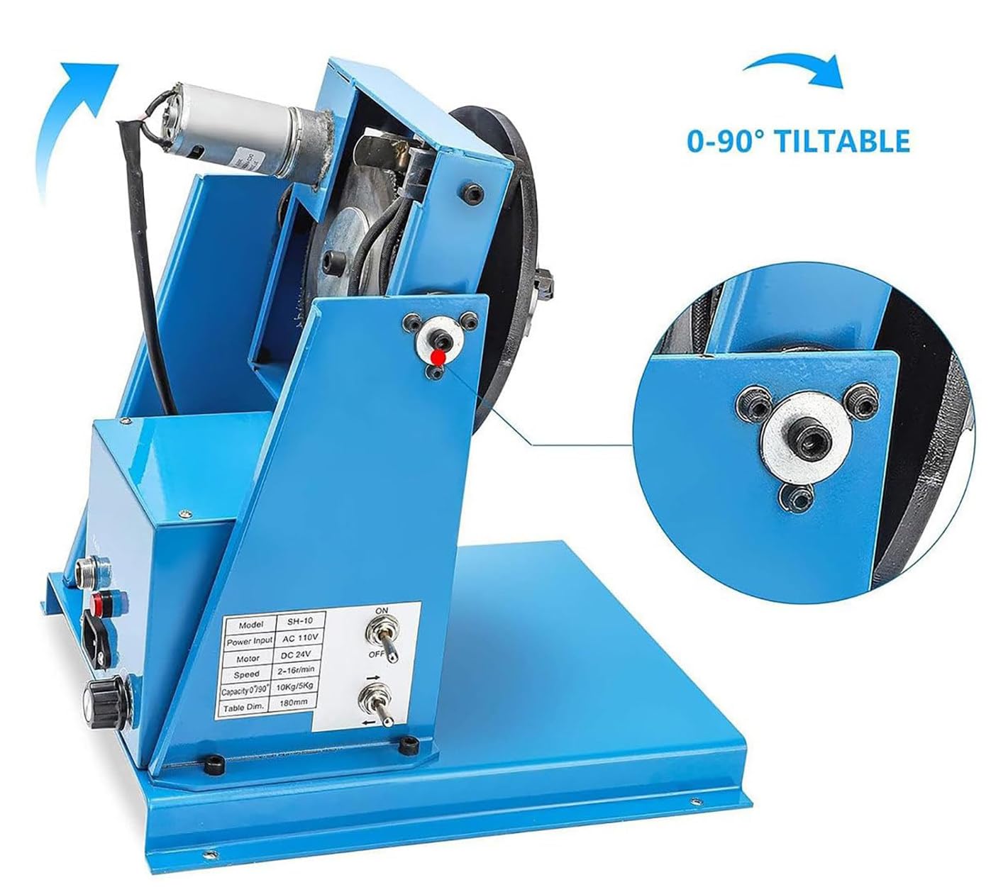 Posizionatore di tubi per saldatura circonferenziale automatico elettrico con interruttore a pedale per tubi in acciaio flangiati inferiori a 10 kg