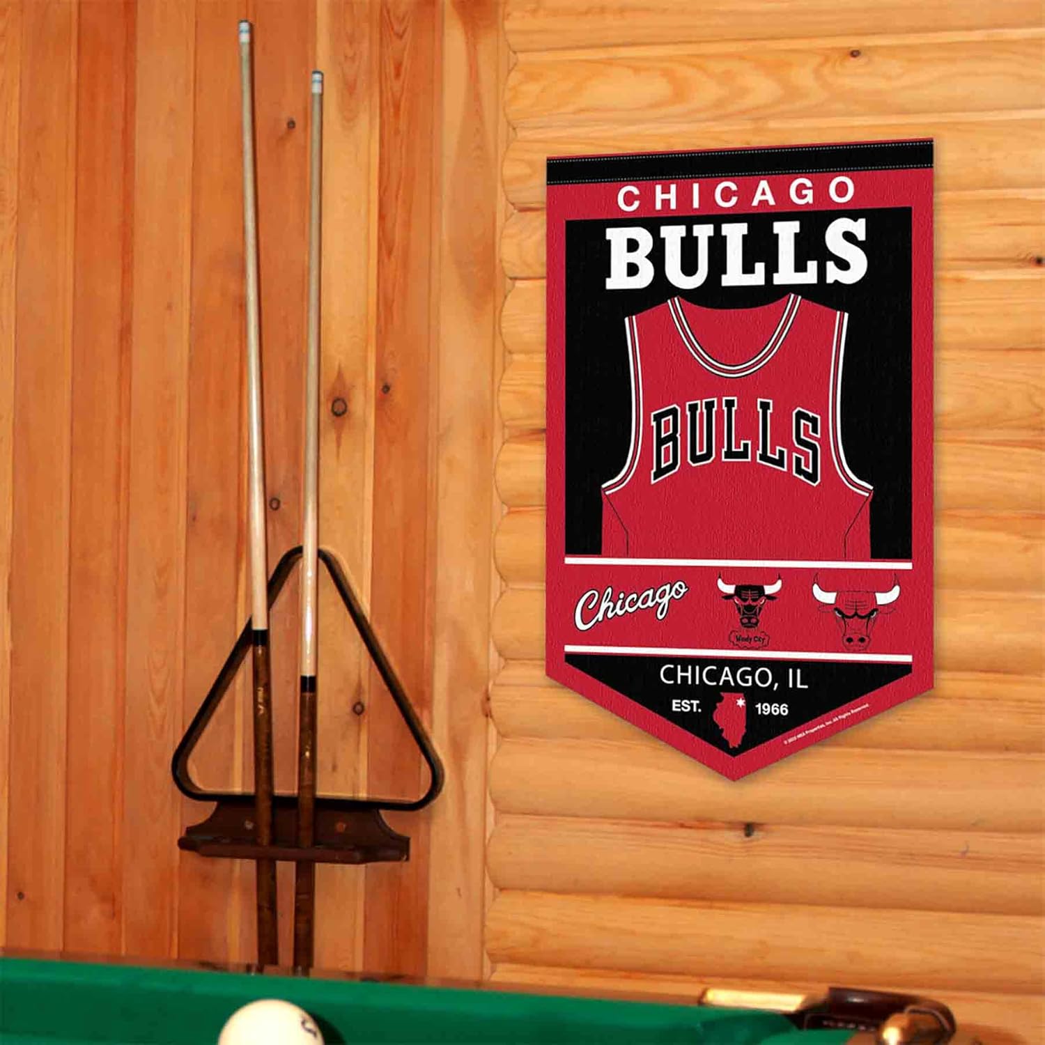 WinCraft Chicago Bulls Heritage History Banner Pennant