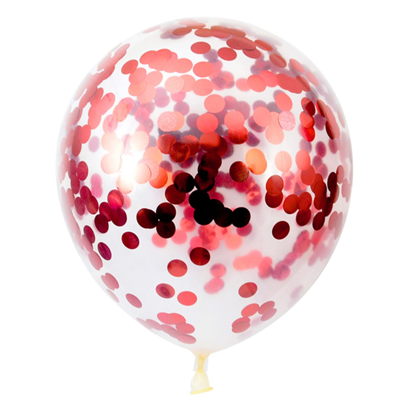 Pack of 24 Pieces Confetti Balloons 12 Inch Latex Party Balloons for Party Decorations, Wedding, Engagement, Bridal, Birthday and Shower(Red)