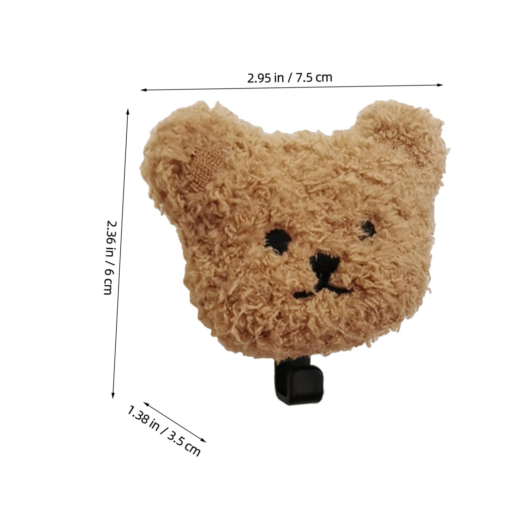 Didiseaon Ganci Adesivi per Chiavi e Asciugamani a Forma di Orso in Peluche, Facile da Usare, 2 Pezzi per Decorare Armadio e Viaggio Stile Adorabile e Pratico