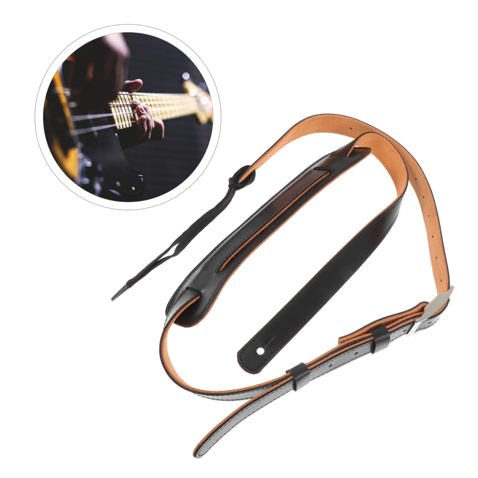 HEMOTON 1 Pc tracolla per chitarra basso cinghie per basso accessori per ukulele strumento musicale elegant strumenti musicali cinturino decorativo per chitarra cintura per chitarra chic