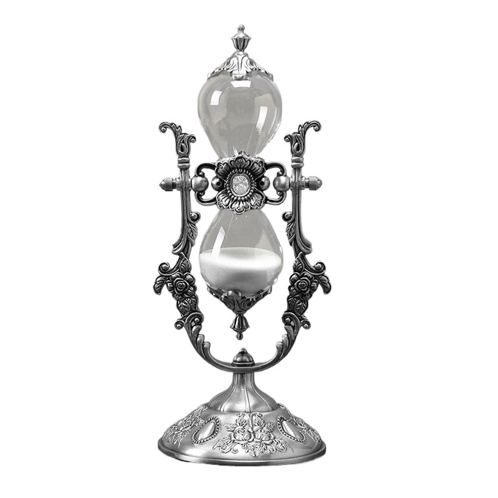 Cadeau sablier rétro en métal avec sa petite boîte ancienne