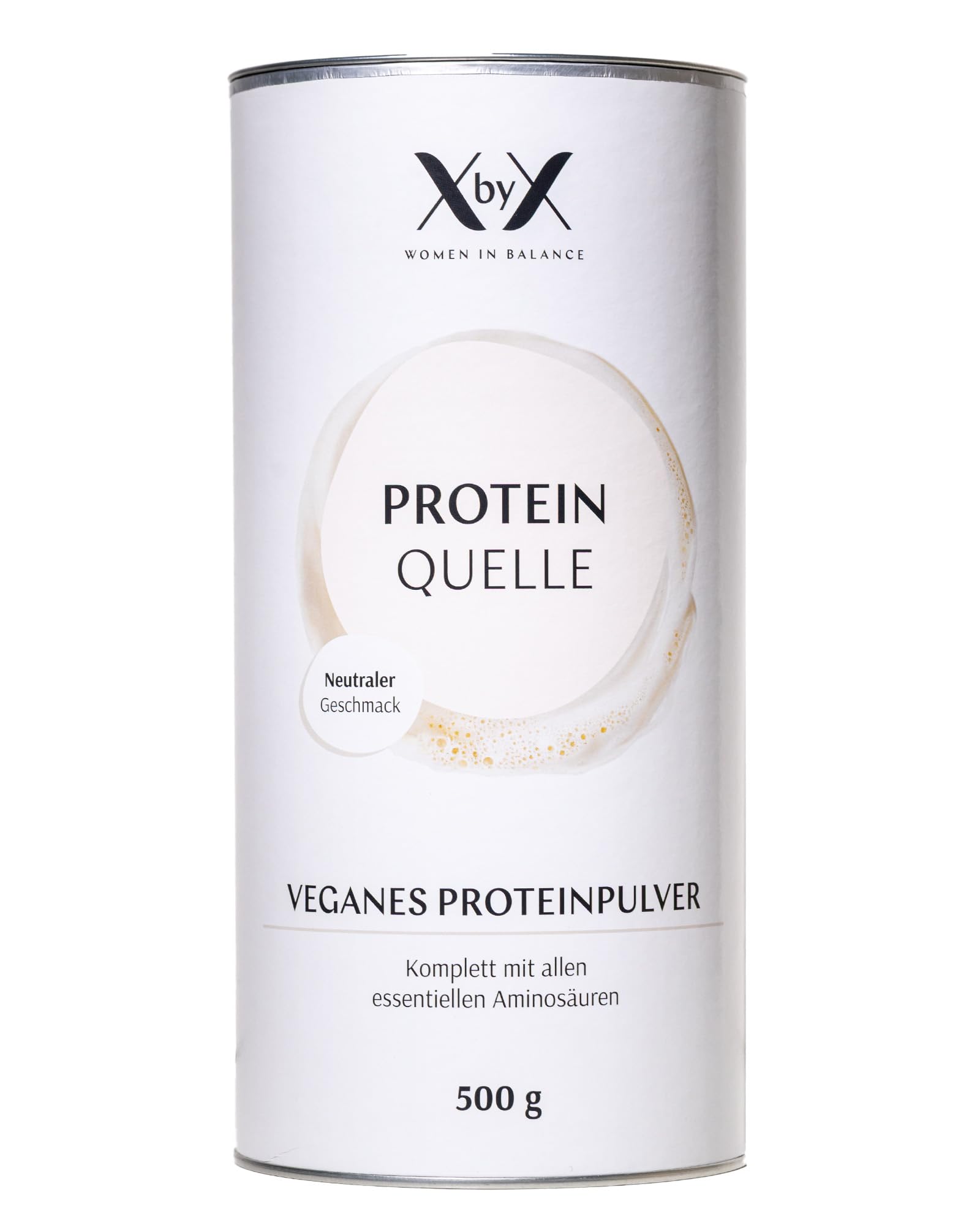 XbyX Protein Quelle 500 g - Neutraler Geschmack - 20 g Protein pro Portion - aus Favabohne, Reis & Kichererbse - komplettes Aminosäureprofil - vegan