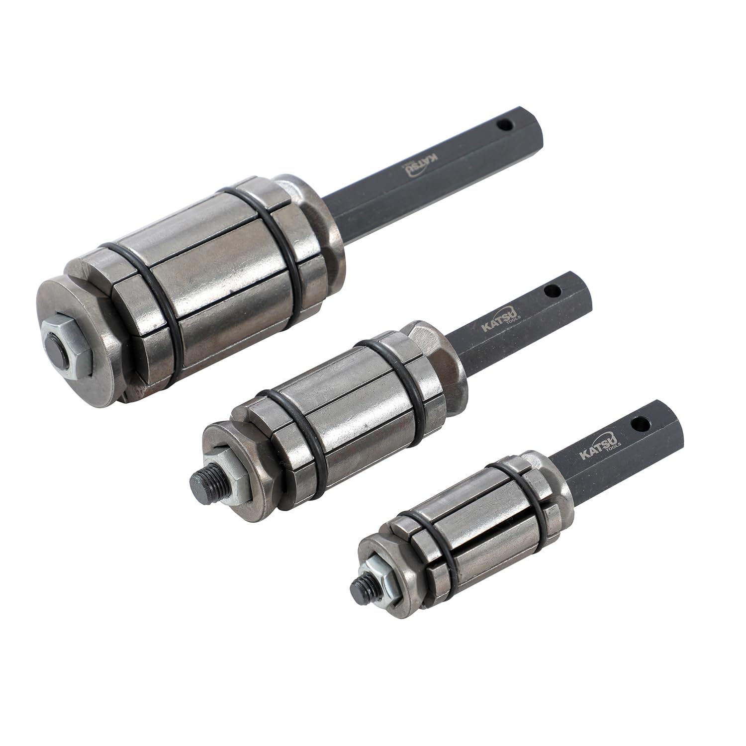KATSU Tools Set 3 pz espansore tubo scarico – gamma economica, kit universale allargatubi per impianti di scarico, marmitte, camion e veicoli