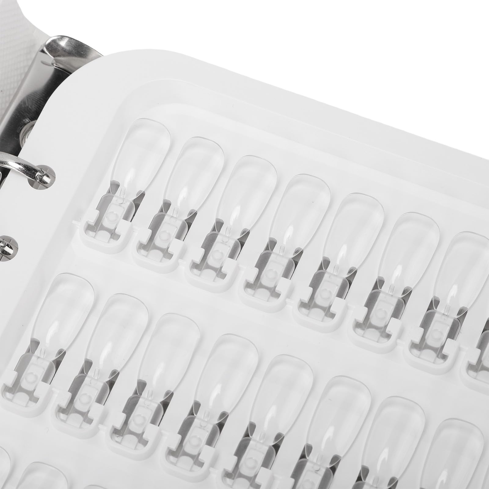 Présentoir de Livre d'Ongles de 150 Couleurs, Livre d'Échantillons de Couleurs de Vernis à Ongles avec 150 Faux Ongles Transparents et Couverture en Cuir PU pour la Conception