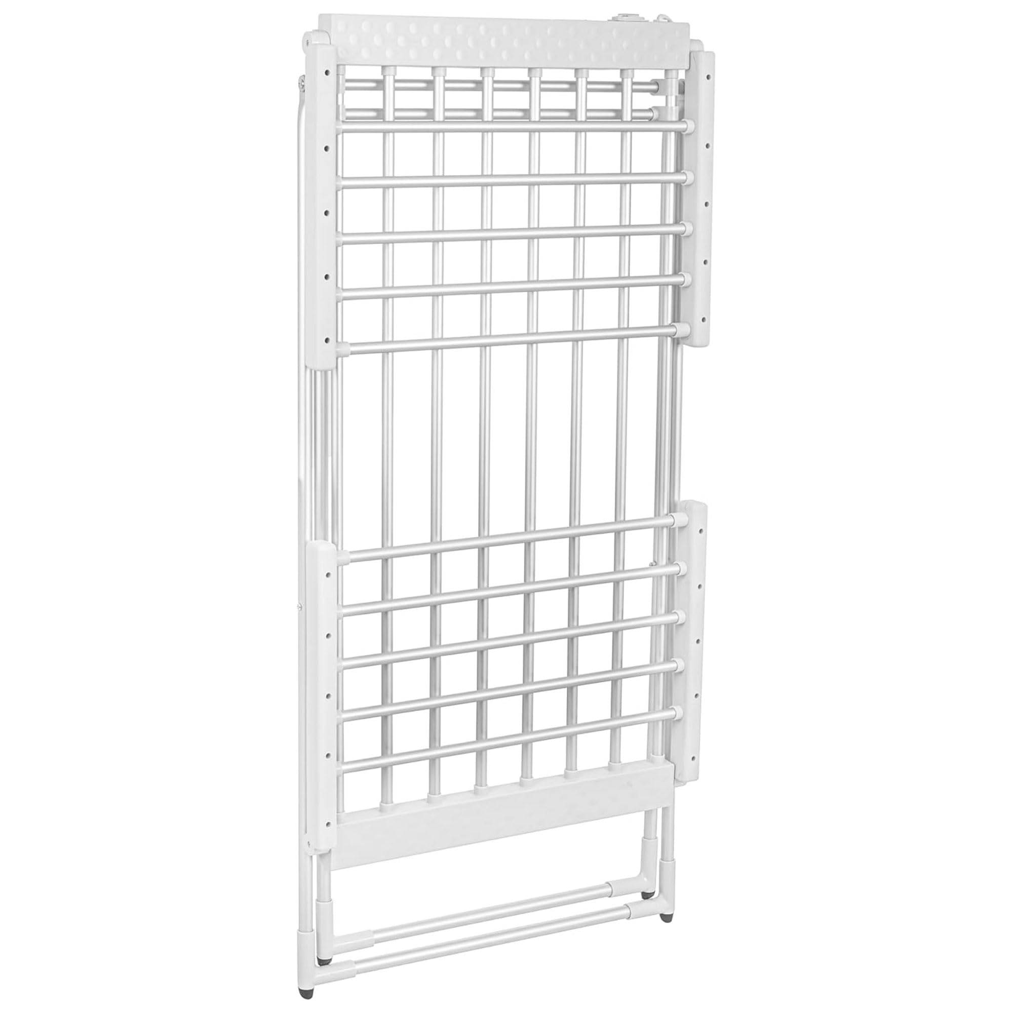 briebe Tendedero Eléctrico Plegable Ropa | Bajo Consumo 18 Calentadores | Secado Rápido y Eficaz | Compacto, Ligero y Portátil | Ahorra Espacio | Interiores | Aluminio