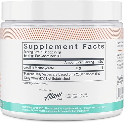 Miniatura 4 de Alani Nu Paquete de polvo de monohidrato de creatina y polvo de brisa antes del entrenamiento, sin azúcar, 30 porciones por envase