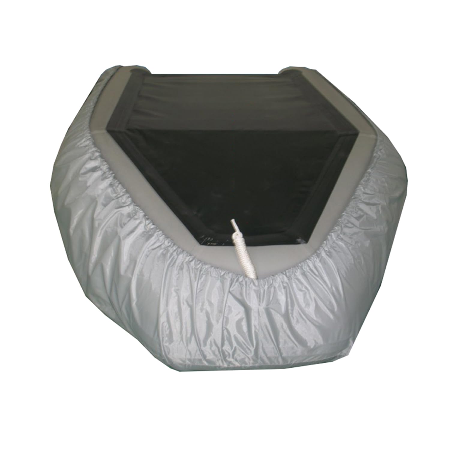 Telo Copri Barca per Gommone, Copertura per Barca Gonfiabile in Tessuto Oxford 420D Impermeabile Antipolvere UV Resistente, Grigio,Grigio,2.7m