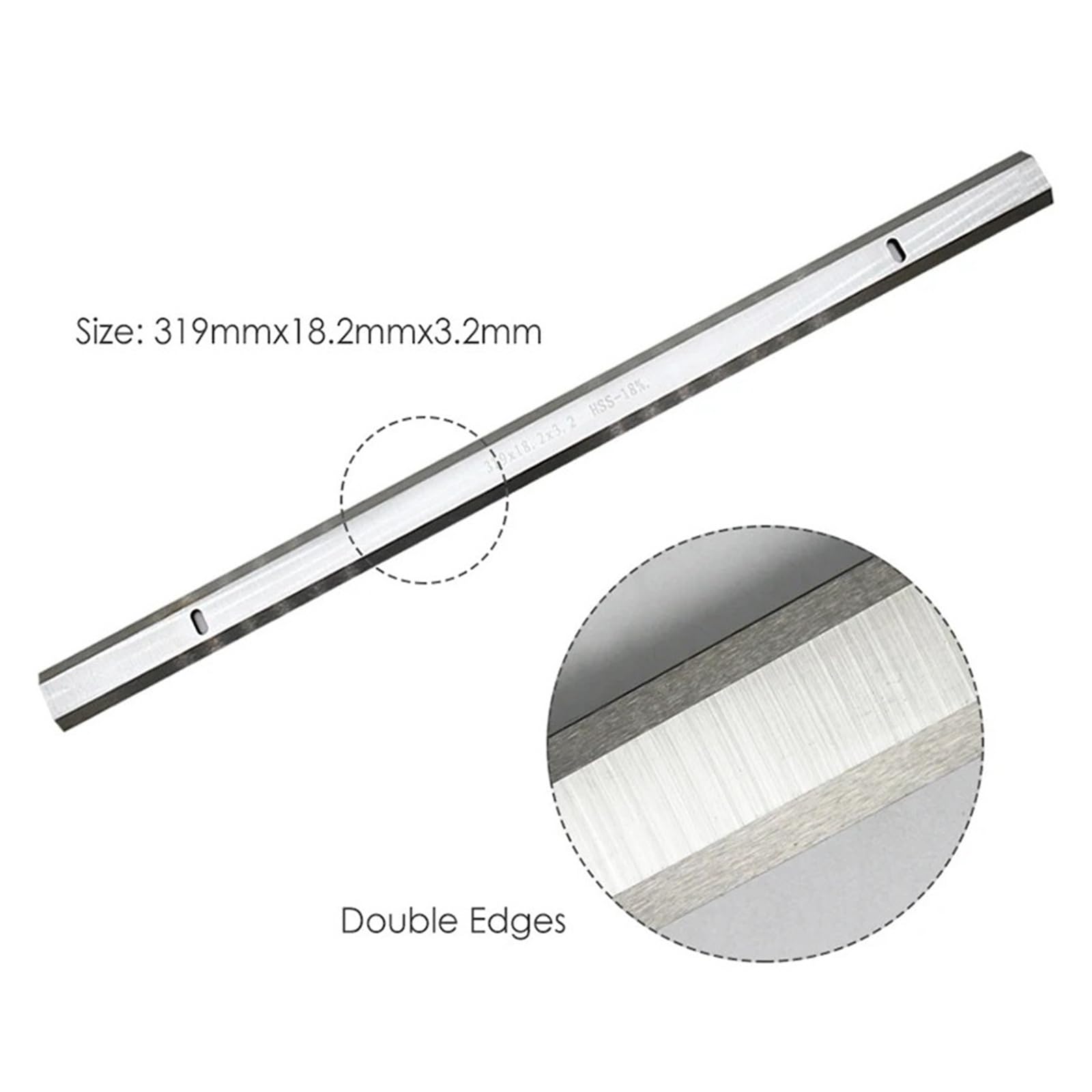 Lame for pialla HSS 2 pezzi da 318 mm, 318x18,2x3,2 mm for pialla a spessore TP2000