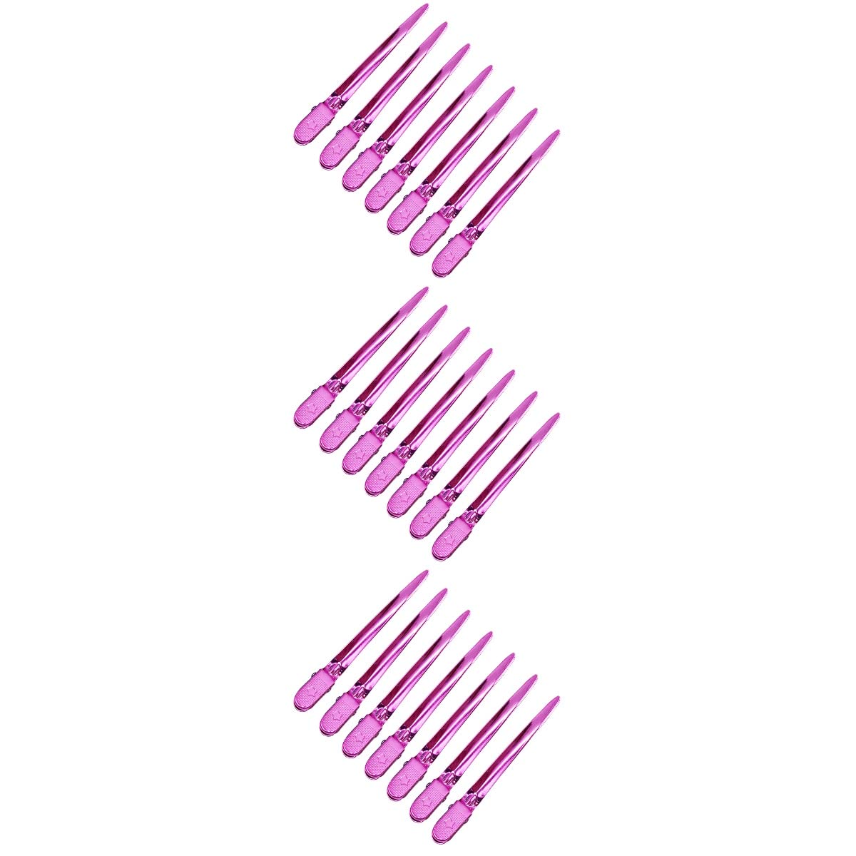 Lurrose 36 Stücke Haarclips Duckbill Haarspangen Clips Barrettes Für Friseural Salon Styling Werkzeuge Frauen Und Mädchen (Rosig)