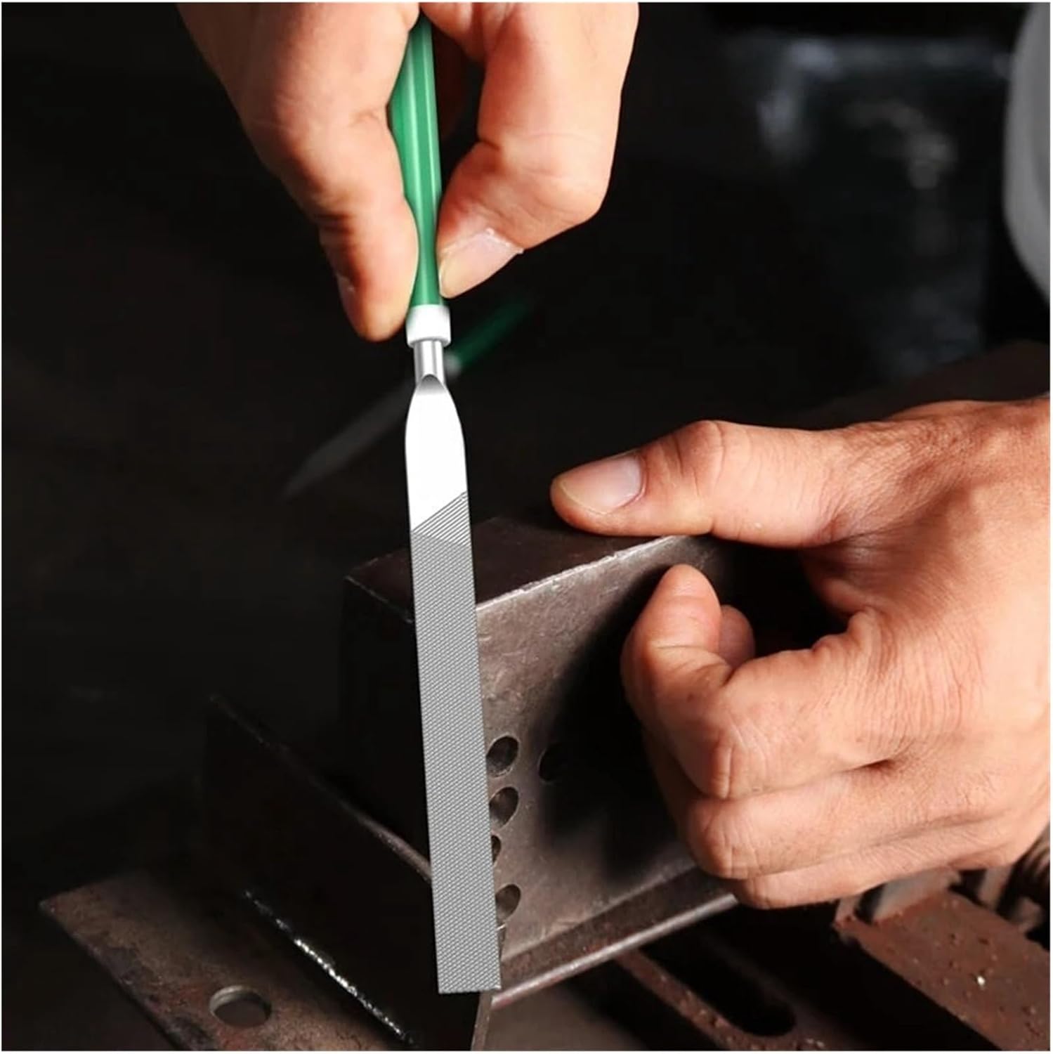 10pcs File sets Metal grinding Flat File Round Square Hand Sanding Tool 5 * 180mm