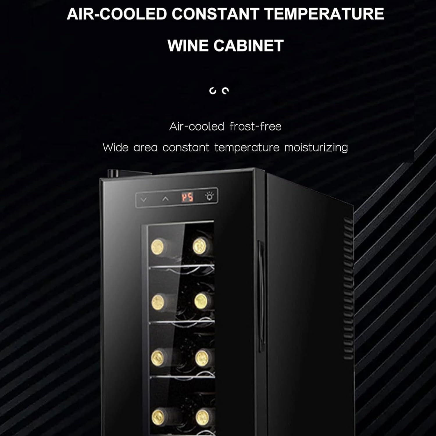 Cantinetta Vino Elettronica Da 70 W, Frigorifero Indipendente Con Display Digitale Da 8 Bottiglie, Frigorifero Silenzioso, Controllo 8-18 ℃, Piccola Cantina Per Vini, Per Casa, Ufficio, Bar, Hotel