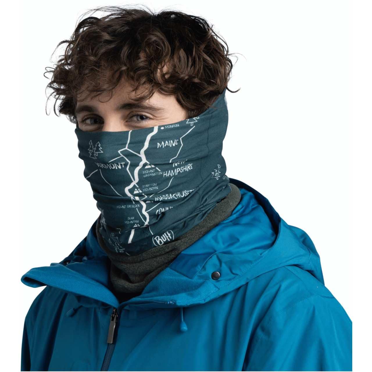 Buff| Braga de cuello Polar Multifucional, Calida, Forro, Comoda, Sueve Hombre Mujer Talla única Azul