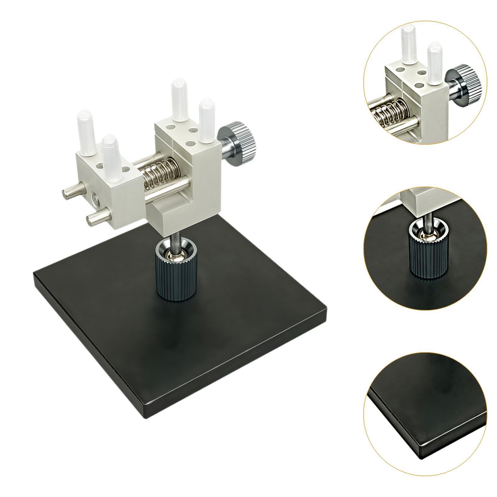 Mini Morsa da Banco in Lega di Alluminio, Morsetto da Tavolo Regolabile 90° per Modellismo, Pittura, Riparazioni Fai da Te