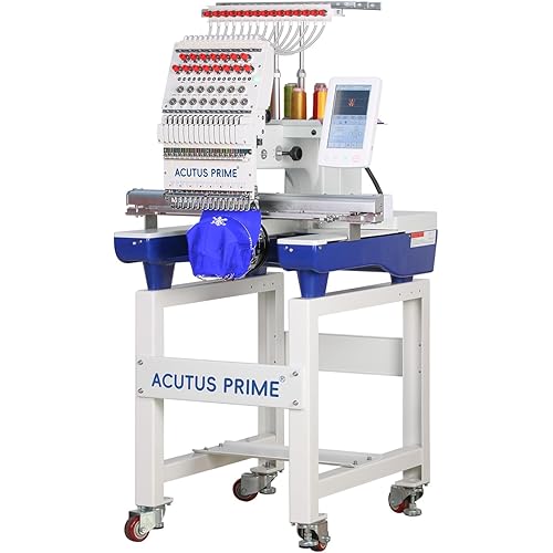 WY1501C Embroidery Machine with 15 Needles, 14"x20" Embroidery Area, 1200SPM Max Speed, 10" Touch Screen, Wifi available, for Flat/3D Cap/Hat/T-shirt/DIY, Full Accessories & Training