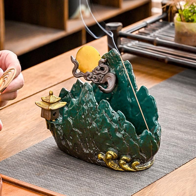 Incense Burner,Incense Stick Holder,Incense Burner Household Incense Burner Incense Holder Ceramic Ornaments Indoor Incense Tray Incense Burner Incense Holder Incense Burner