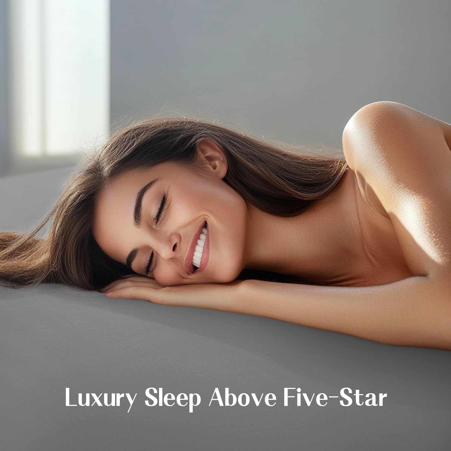 Grounding Sheet,Luxury 88% Tencel & 12% Pure Silver Fiber Grounded Fitted Sheets,Silk Soft Earth Grounding Well Bed Sheets Deep Pocket,Hotel Quality Cooling Sheets(Sliver Grey, 60.5"x80.5")