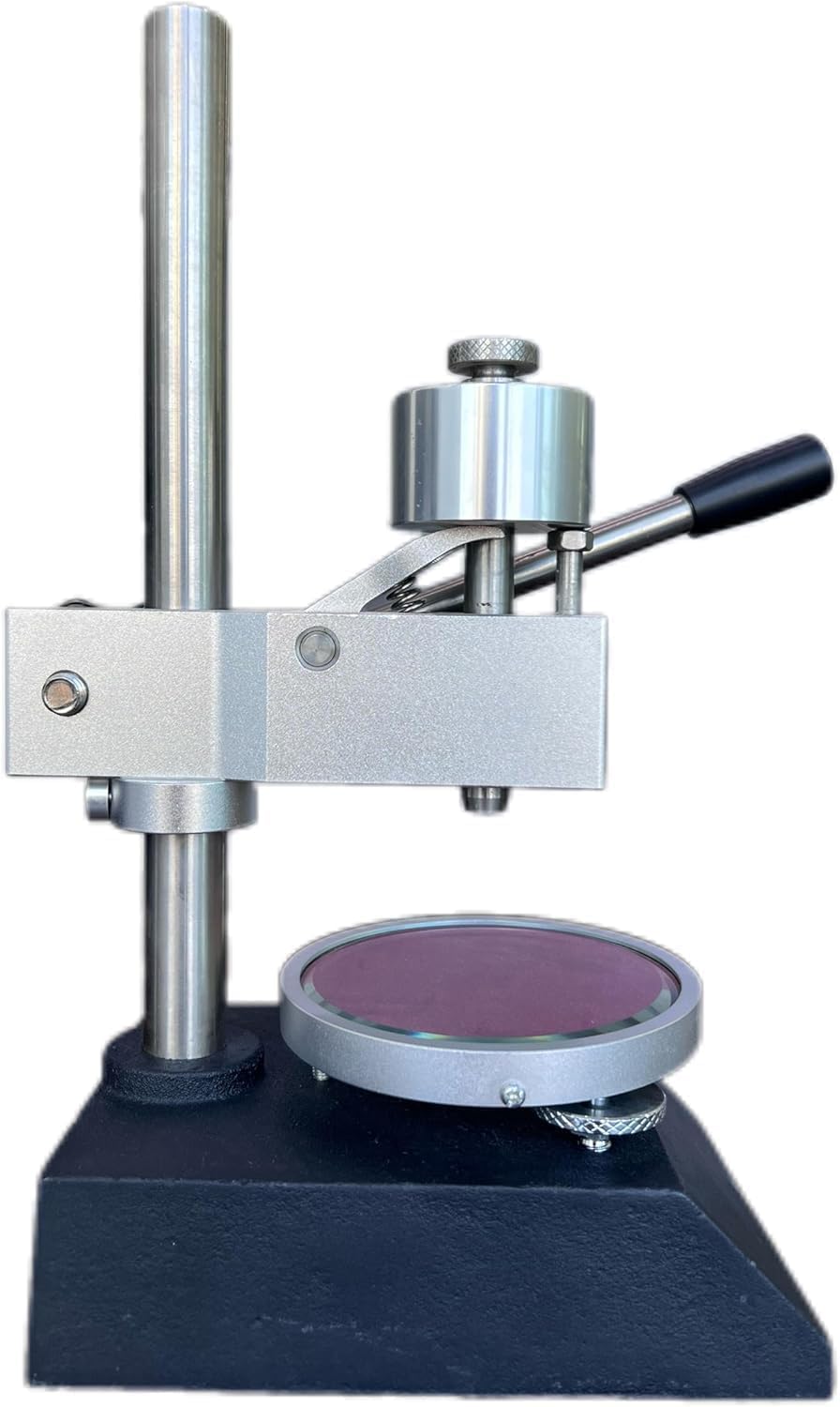 Shore OO Hardness Tester and Test Stand with Indenter R1.2 Spherical Radius Measurement Range 10~90HOO Accuracy ≤±1H Low Battery Indicator for Soft Rubber,Sponge,Soft Plastics,Foams