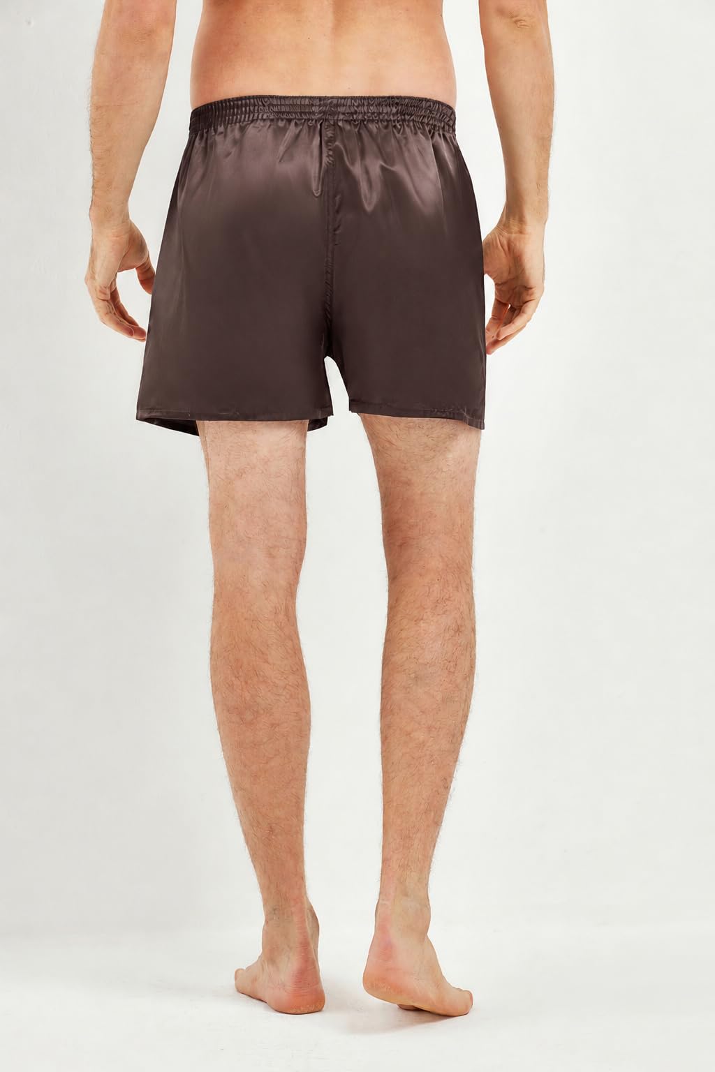 JupiterSecret Herren Satin Boxershorts Pack Unterwäsche, Silk Feeling Schlafshorts mit elastischem Bund