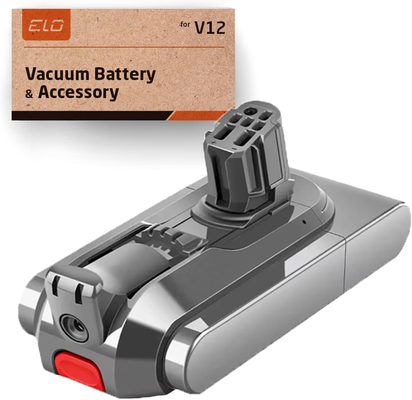 ELO Premium Battery for Dyson V12 Vacuum - Ultra Long Lasting - Built for V12 Detect, Detect Slim/Absolute/Fluffy Series, SV30 SV46 Vacuum Cleaner Battery Part No. 965470-01 (Does not fit SV12 V10)