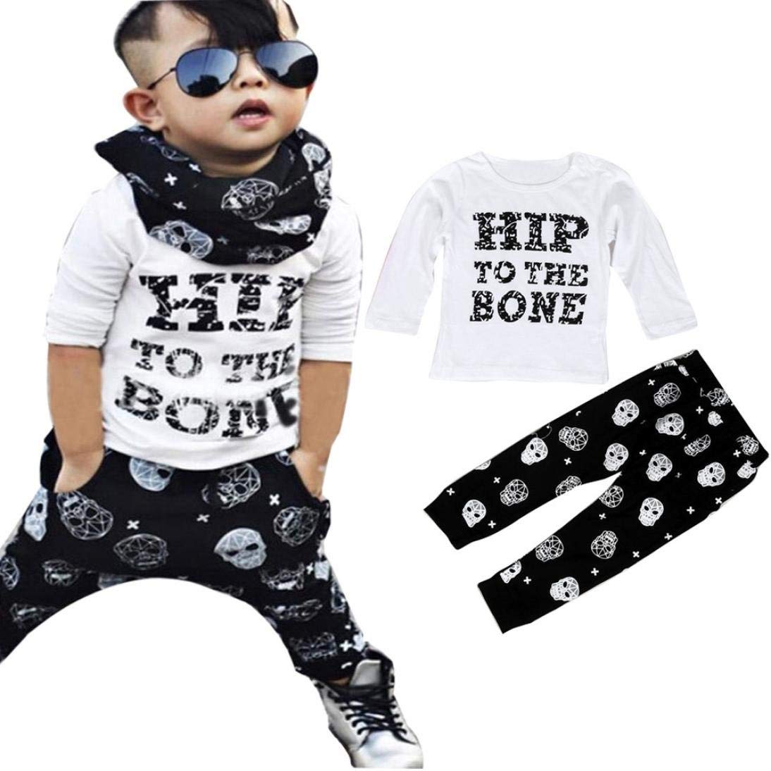 MChoice Baby Boy's Clothes 1Set Infant Letter Print T Shirt Tops Pants