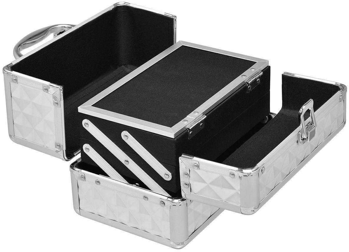 LKOP Beauty Cosmetic Makeup Case Organizer With Mirror & Extendable Trays Cosmetic-display-cases Makeup organizer Bathroom organizer Makeup bag Storage cabinet Bathroom storage Makeup vanity Mak