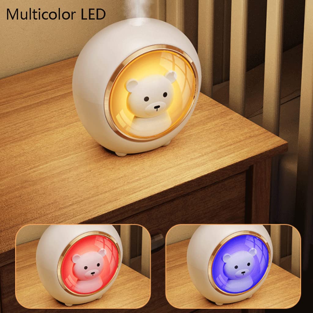 Ulepszony Leuke kleine etherische olie-diffuser met ruimtecapsule-decoratie, creatieve thuis dempen slaapkamer USB draagbare luchtbevochtiger, nachtlampje Zrelaksować się