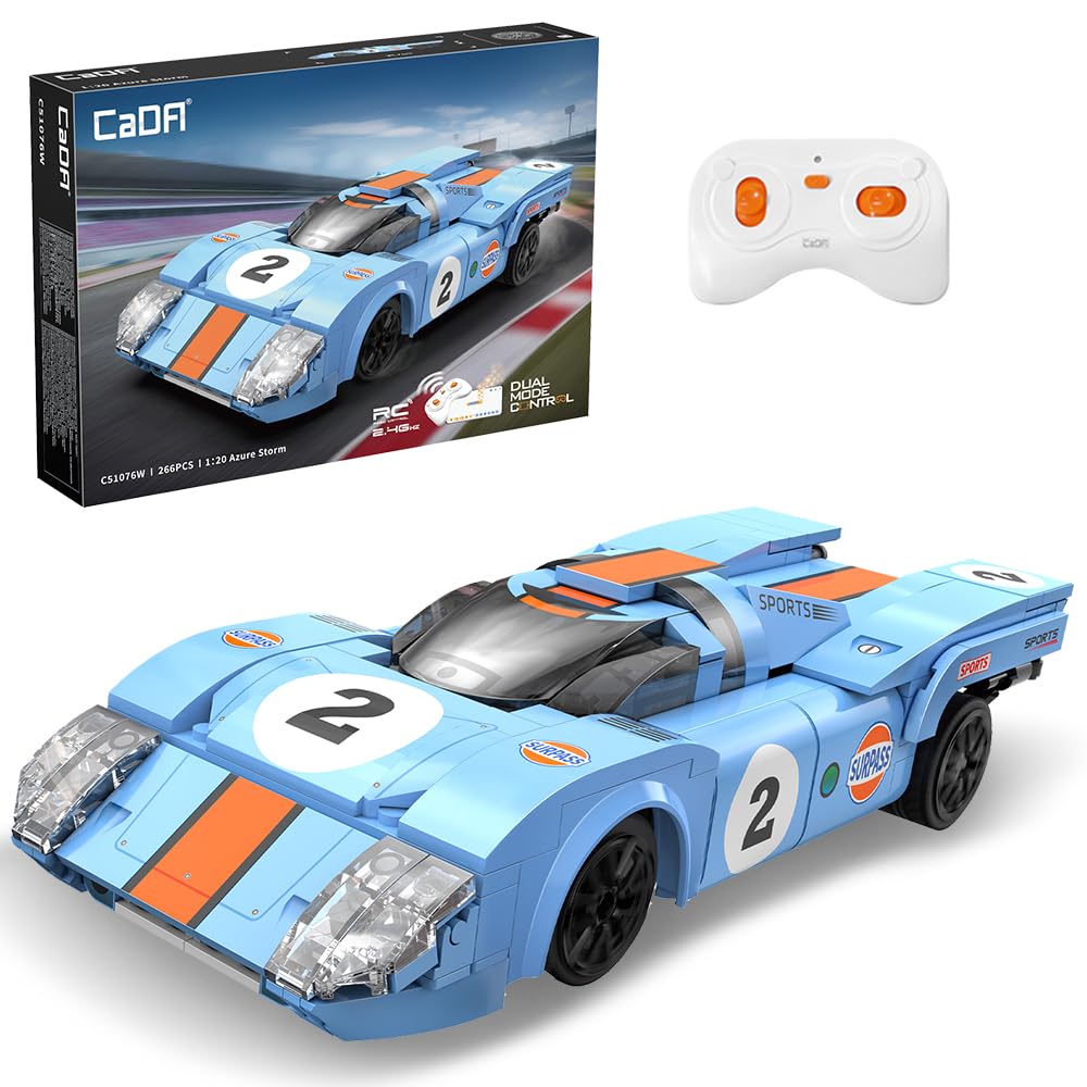 Amazon.com: CaDA C51076W Racing Car Building Block Model, 1:20