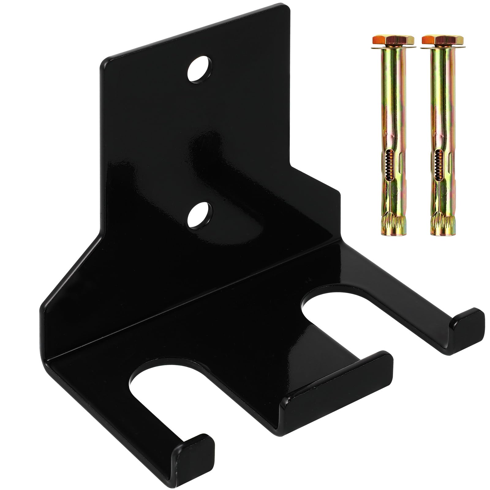 DOITOOL Estante de Almacenamiento de Barras de Pesas de Pared para Gimnasio en Casa, Soporte Doble para Barra Estándar, Acero Resistente y Compacto, Accesorio Fitness para Musculación