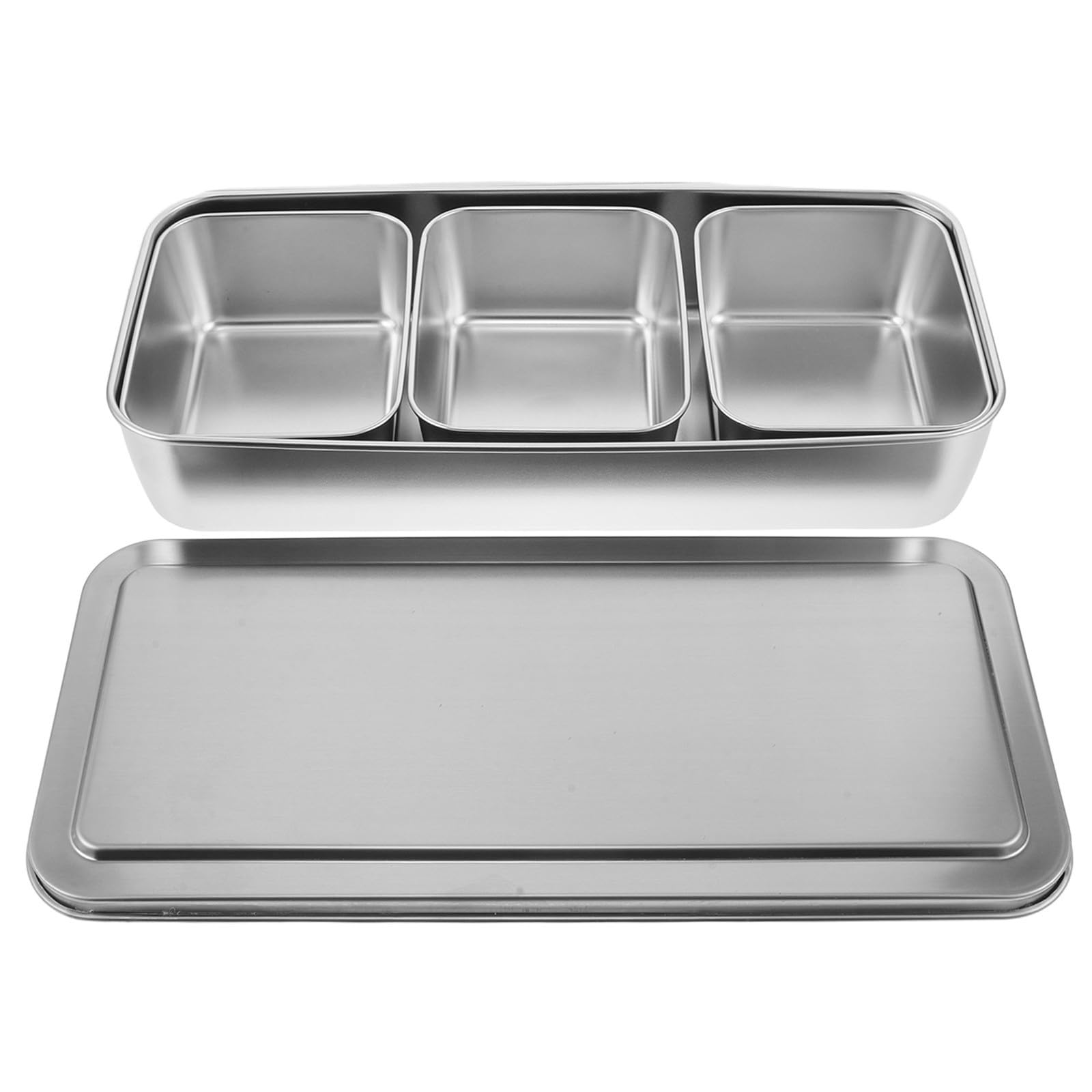 Plaque japonaise résistante rouille boîte épices couvercle inox UKCOCO