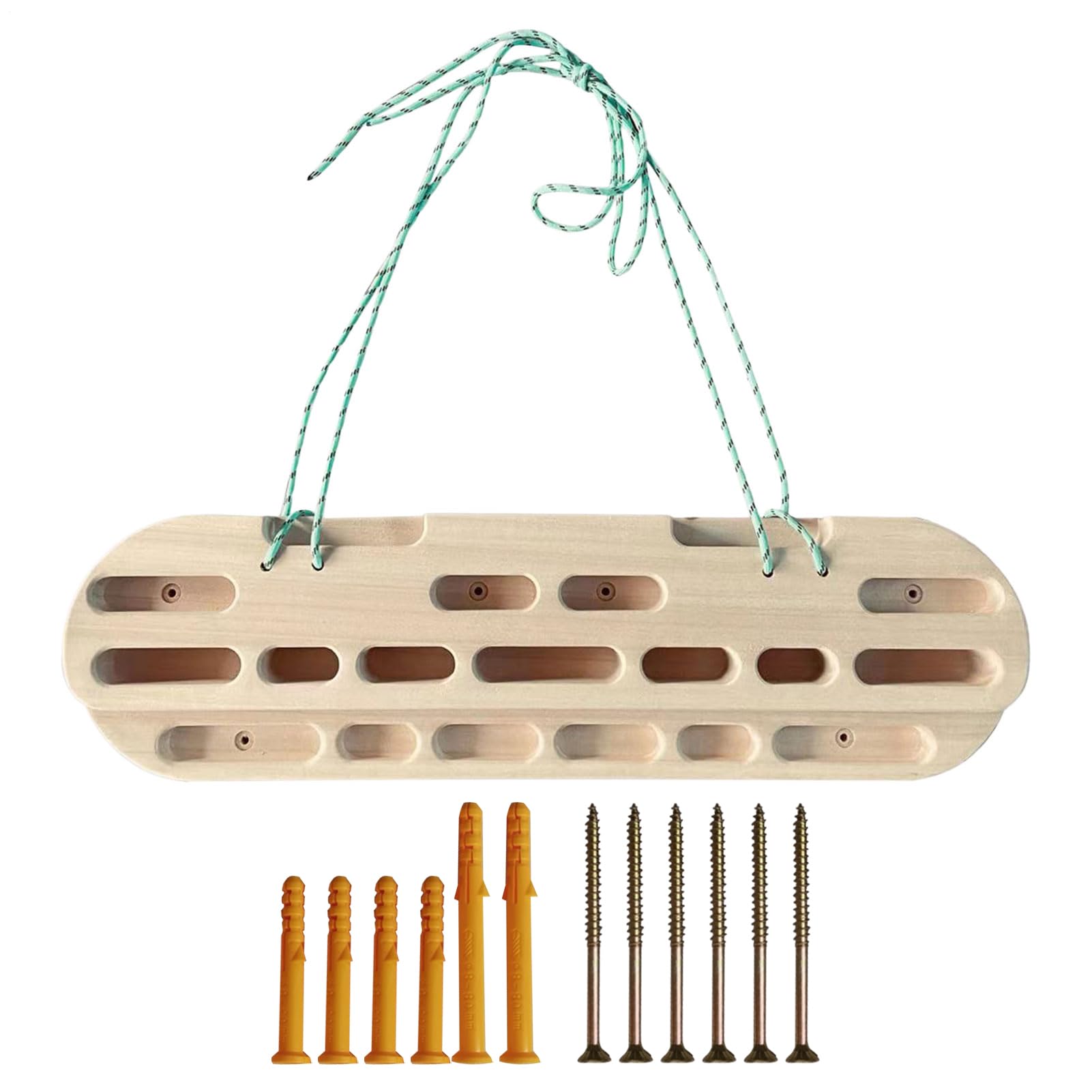 Hangboard Escalada, Tabla Colgante para Escalada, Equipo de fortalecimiento de Manos para Ejercicios en Interiores, dominadas, Entrenamiento de Brazos