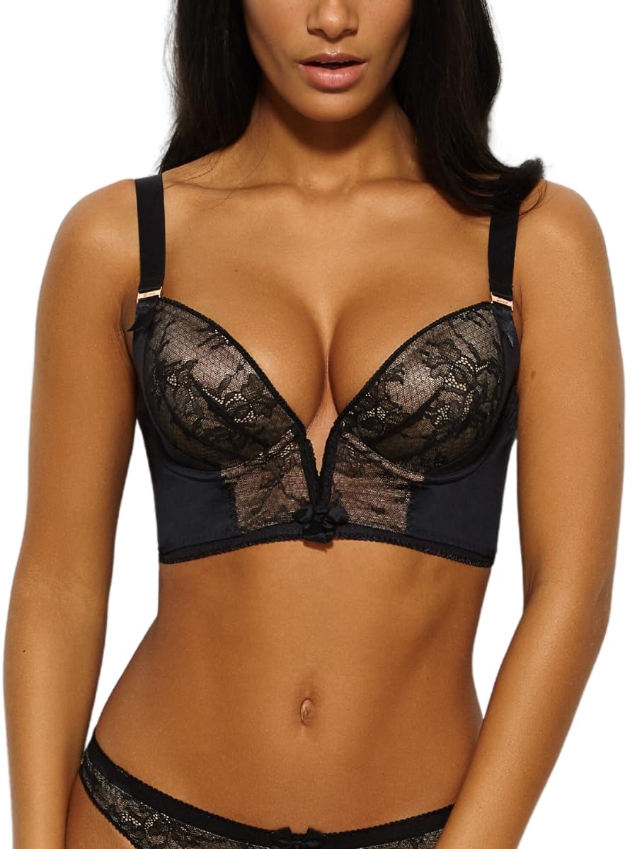 Gossard Retrolution Staylo Plunge Women's Bra Black 38B