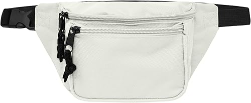 DALIX Cangurera de 3 bolsillos con bolsa de dinero, corrector, corredores, cinturón de cintura en color nude