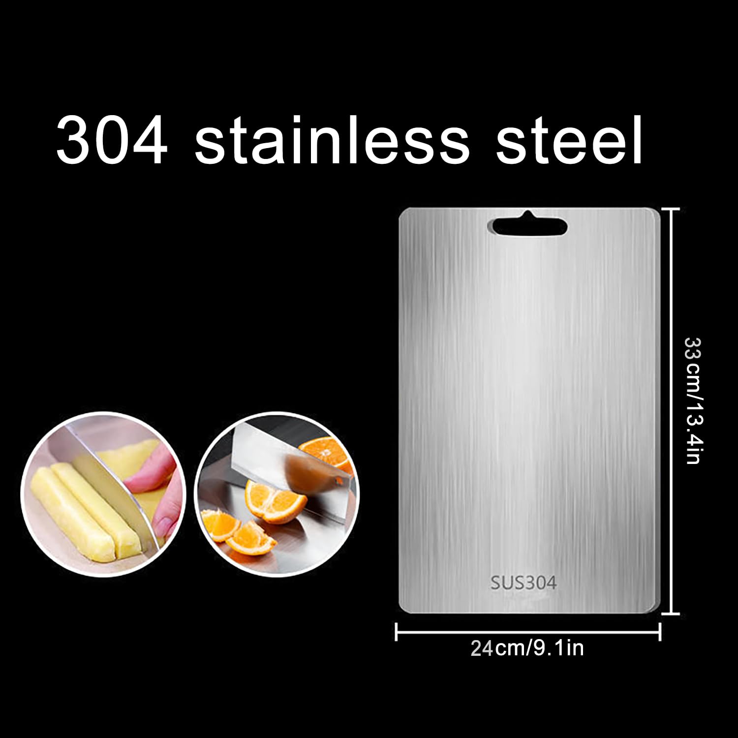 Keith Titanium Schneidebrett – 100% Reines Titan, Beidseitig Korrosionsbeständig, Nur 1,2 Mm Dick | Für Fleisch, Obst & Gemüse
