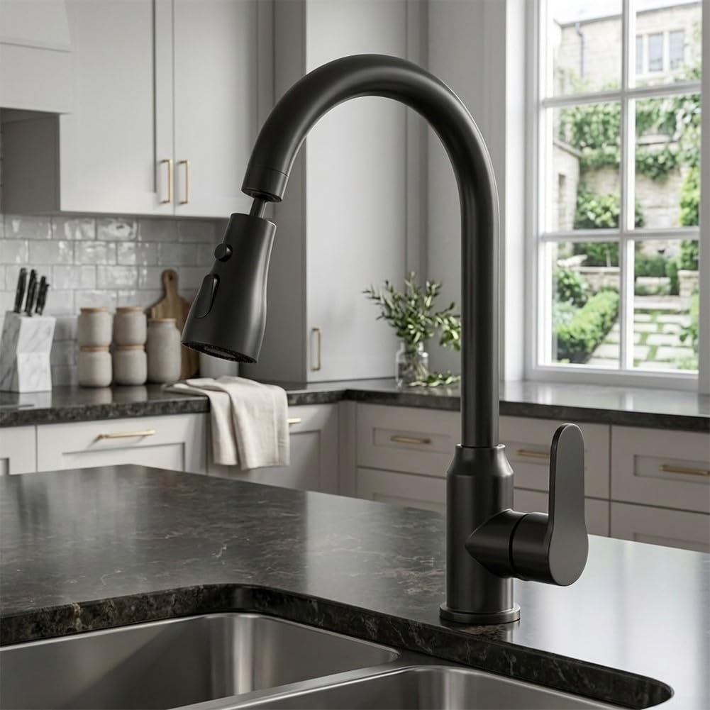 Grifo de cocina con sensor táctil, acero inoxidable, alta presión