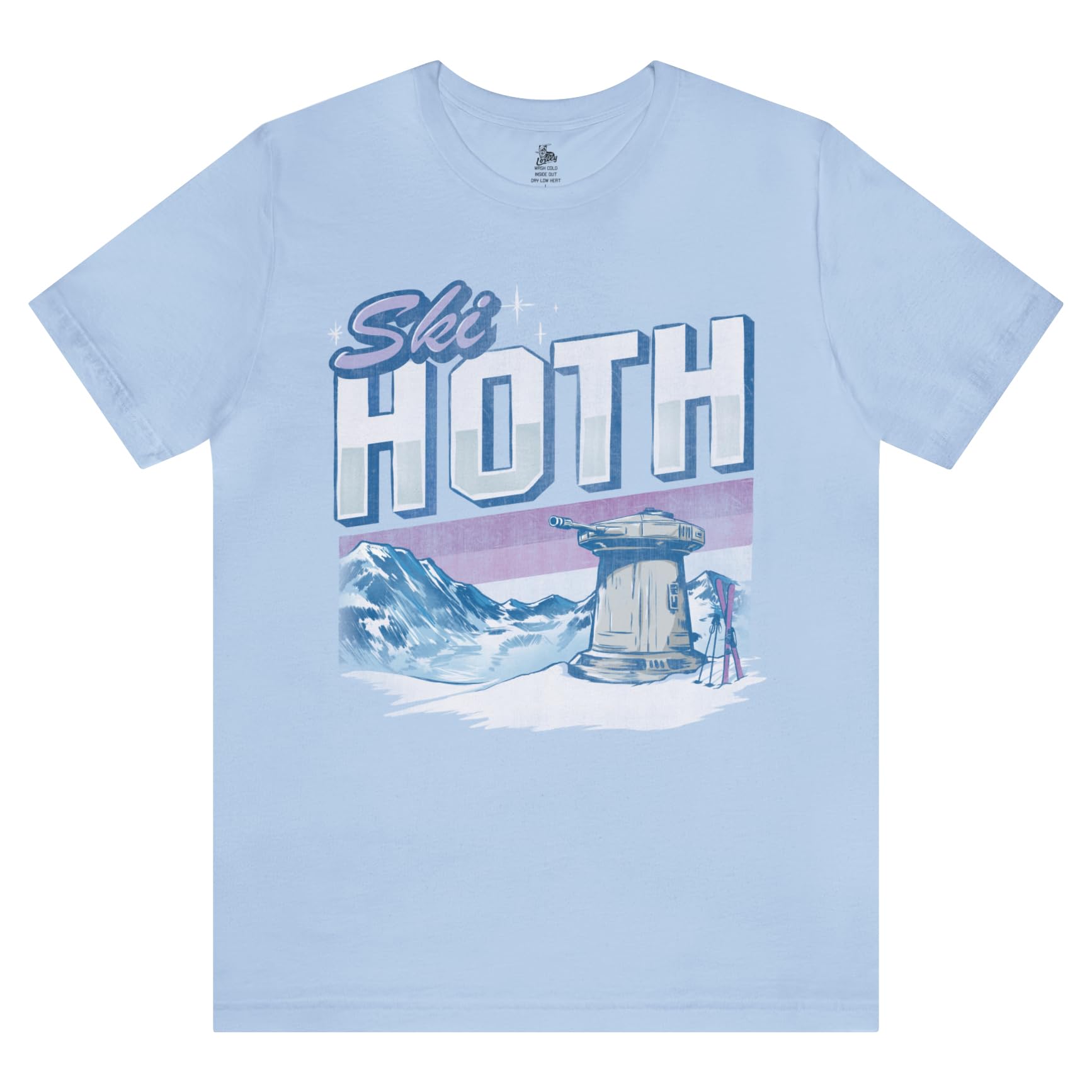Loxley Ski Hoth Unisex Short Sleeve T-Shirt Baby Blue