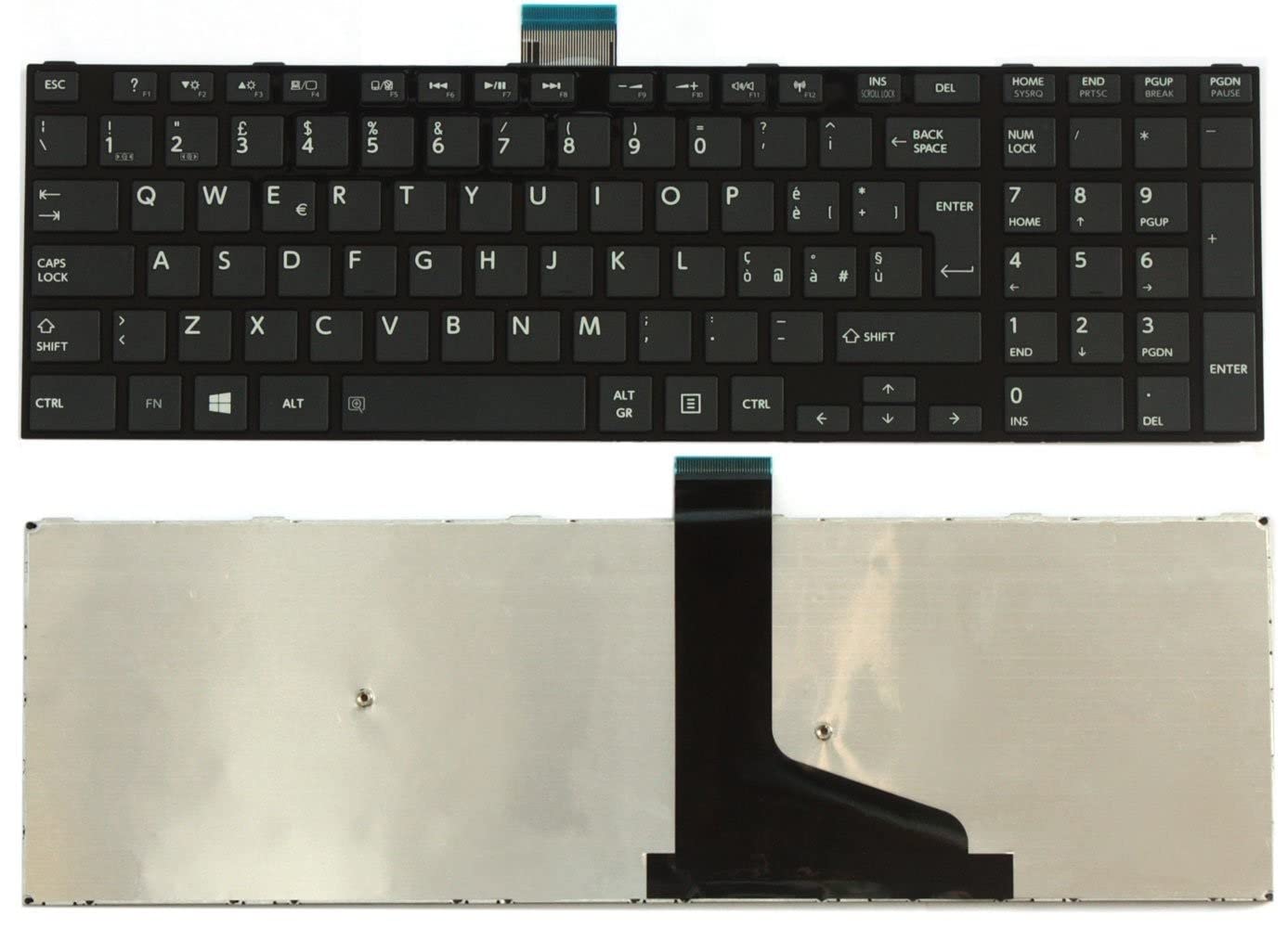 INFOELETTRONICA LO STORE DELLA CONVENIENZA E QUALITA' Tastiera Italiana Compatibile con Toshiba Satellite L50 Series L50D L50DT