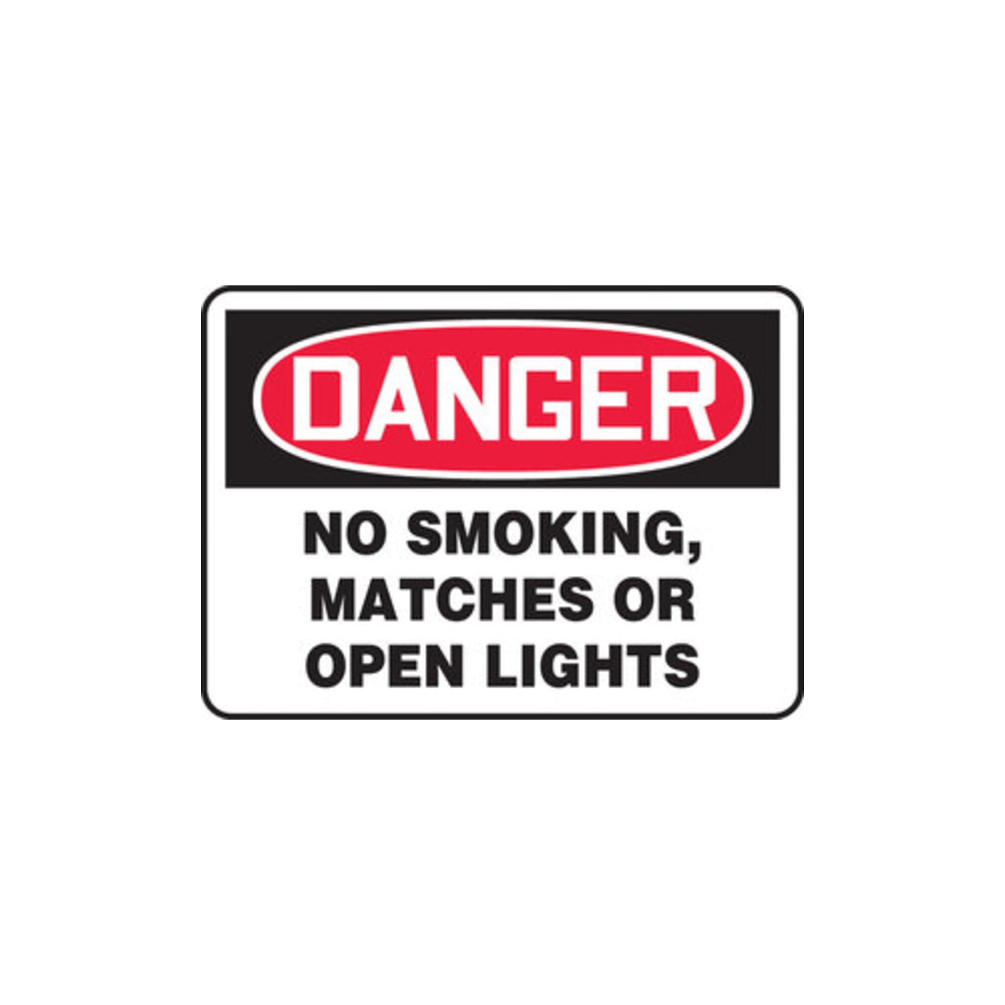 Panneau danger no smoking ultra résistant en aluminium composite pour zone à risque - 2