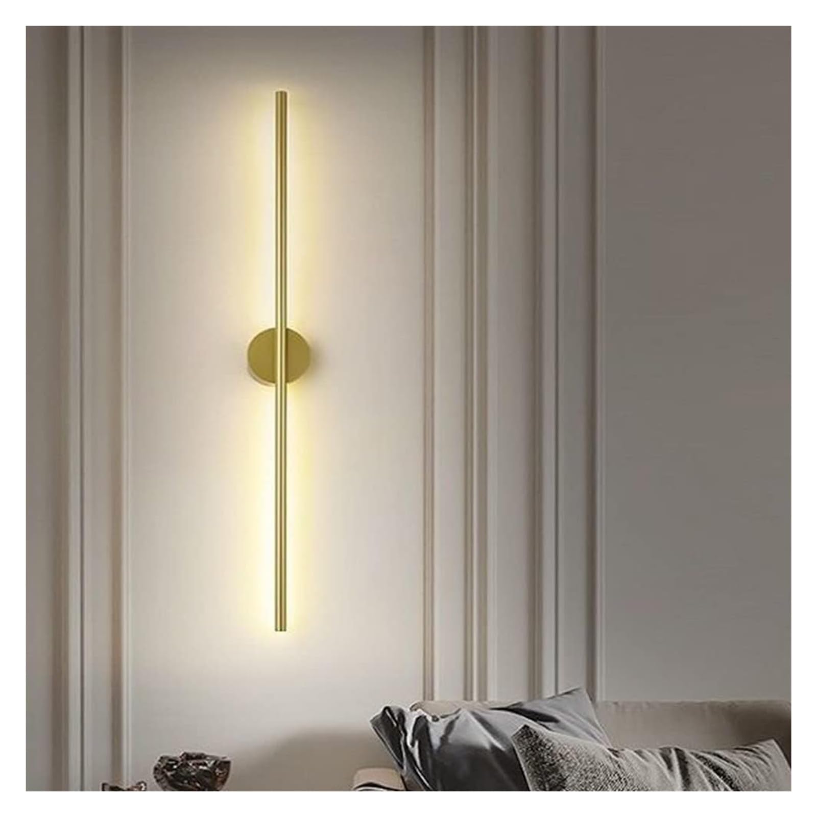 ISCBAFYX Kinkiet, kinkiet Długi pasek Wewnętrzny kinkiet LED Aluminiowa lampka nocna Astygmatyzm sufitowa Kinkiet ścienny Lampy MI-NI ścienna Kompatybilna z salonem Dresser (Kolor: 4000 tys.,